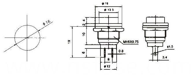Push Button Switch Cover Push Button Cap Switch (FBELE)